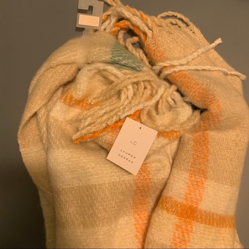 Lauren Conrad Plaid Blanket Scarf - Picture 2 of 4